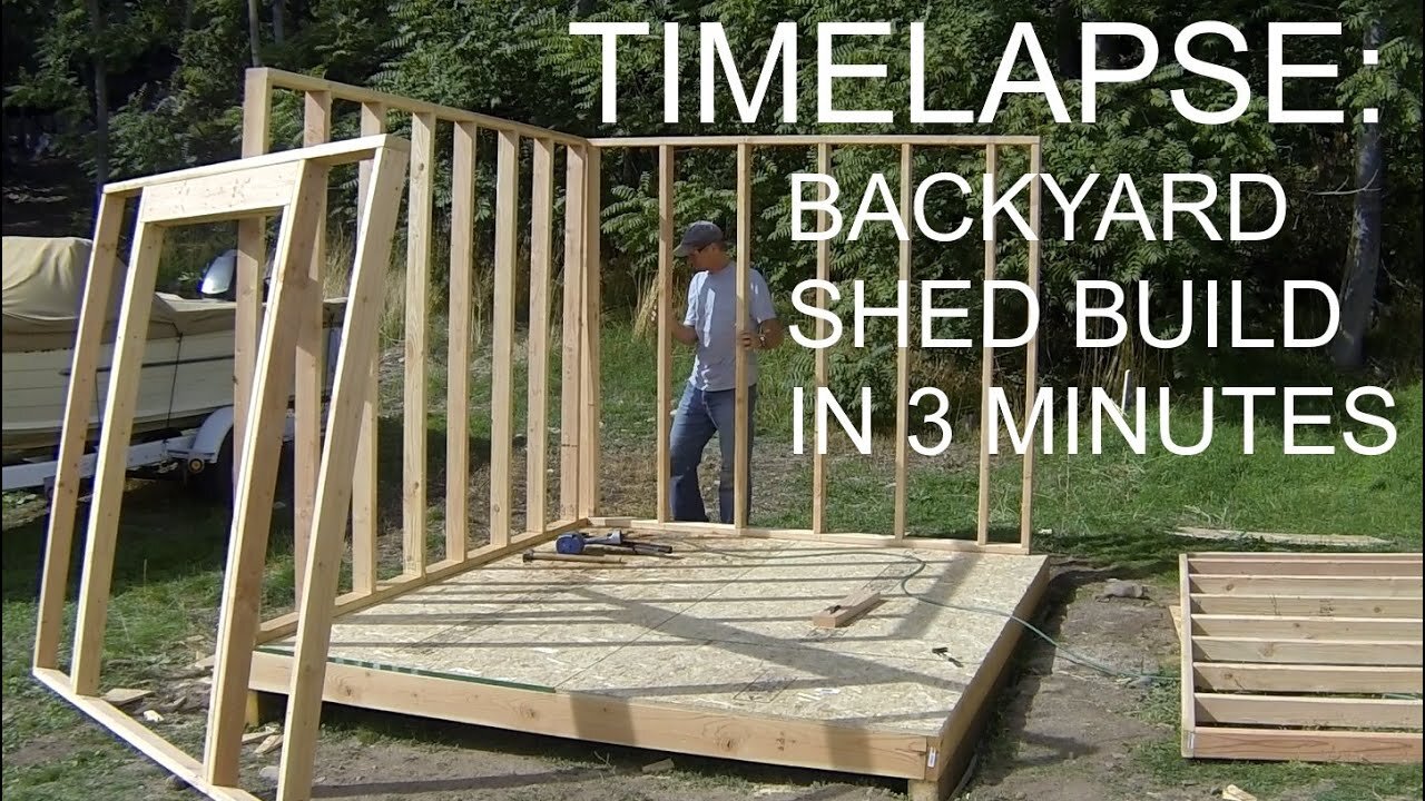 How To Build Shed in 3 Minutes