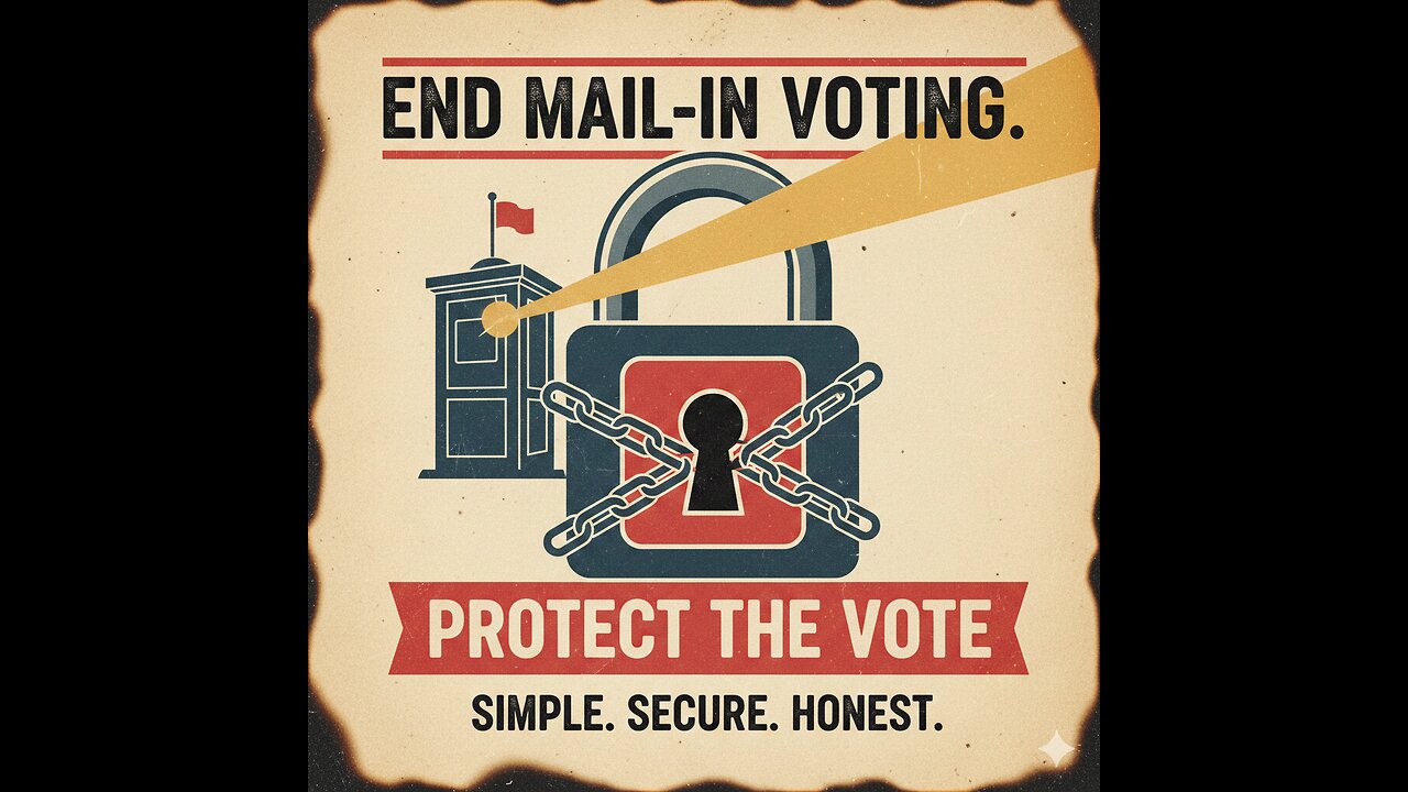 End Mail-In Voting. Protect the Vote