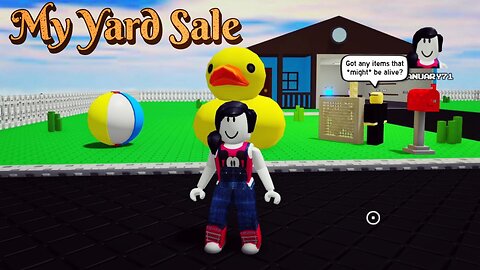 I opened my own Yard Sale on Roblox!