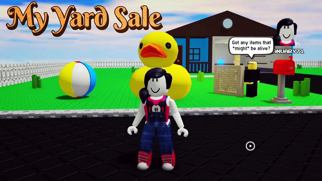 I opened my own Yard Sale on Roblox!