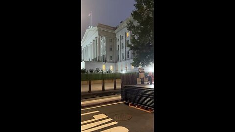 Barricades erected around the Treasury and the White House!
