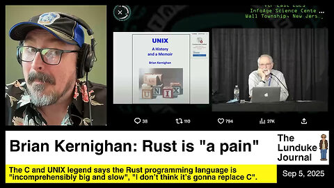 Brian Kernighan: Rust is "a pain"