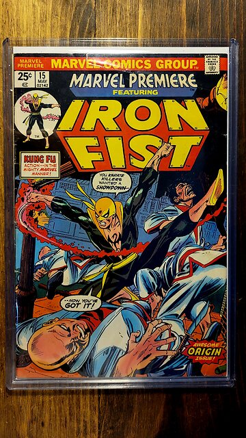 Marvel Premier 15 Featuring Iron Fist from 1974 by Marvel Comics - First Appearance of Iron Fist