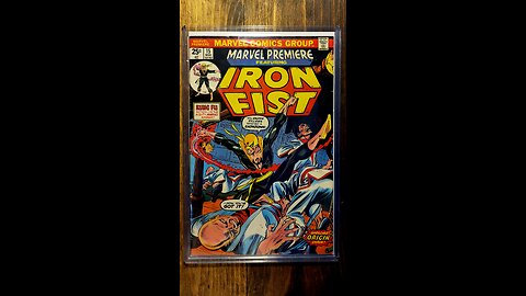 Marvel Premier 15 Featuring Iron Fist from 1974 by Marvel Comics - First Appearance of Iron Fist