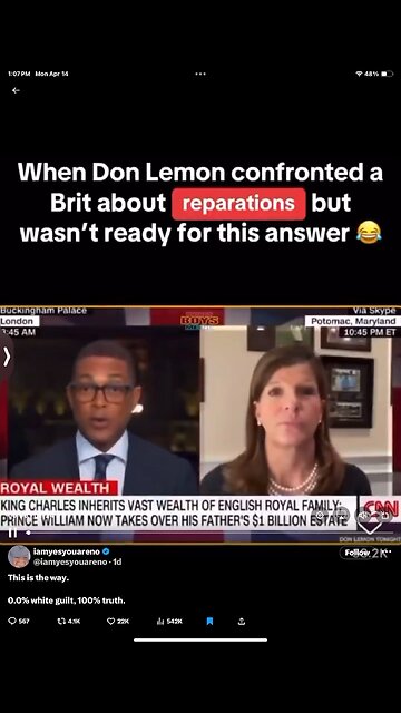 🤣 This Explanation of Reparations Had Don Lemon Speechless 😂