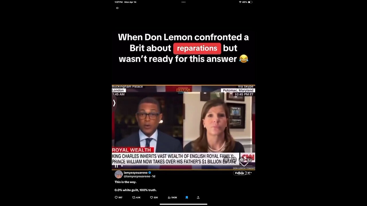 🤣 This Explanation of Reparations Had Don Lemon Speechless 😂