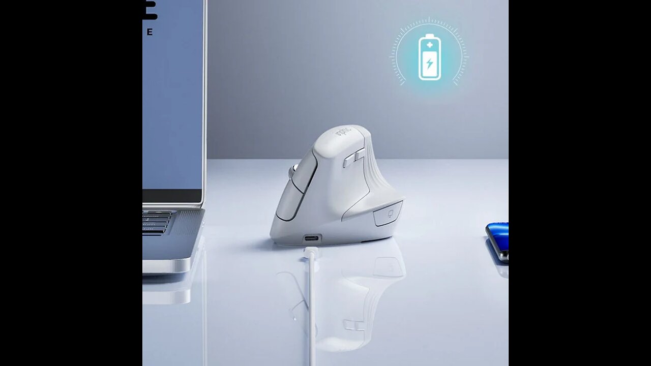Ergonomic Vertical Wireless Mouse