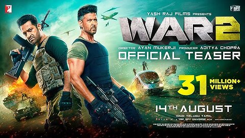 🔥WAR 2 | Official Teaser | Hrithik Roshan | #war2 #trailar
