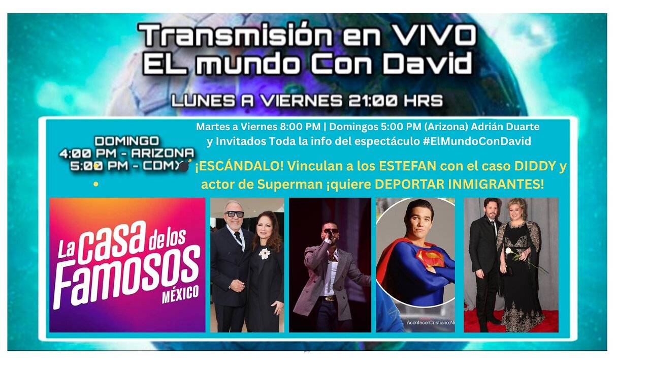 ¡ESCÁNDALO! Vinculan a los ESTEFAN con el caso DIDDY y actor de Superman Quiere DEPORTAR INMIGRANTES