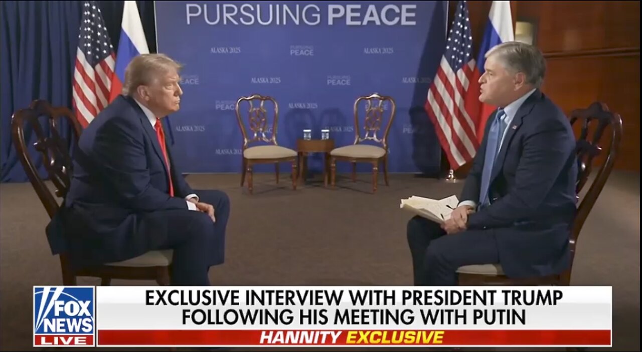 PURSUING PEACE- TRUMP PUTIN Summit Recap- Sean Hannity 8 15 2025 Fox News