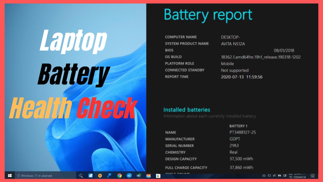 Laptop Battery Check With cmd Command