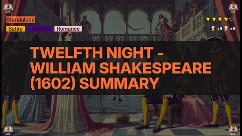 Twelfth Night - William Shakespeare (1602) Summary