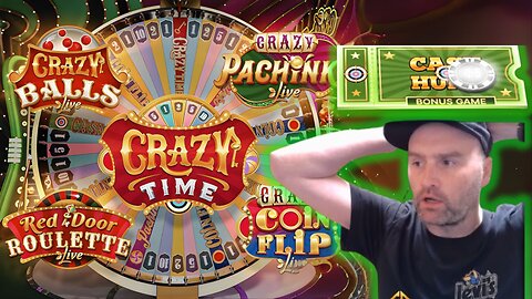 Playing Crazy Time! I get a massive bonus on CASH HUNT!