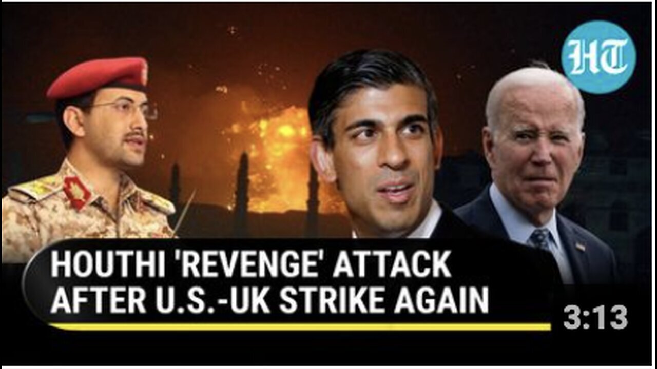 "U.S. Warship Targeted by Houthi Missiles Following Third American, British Strike on Yemen"