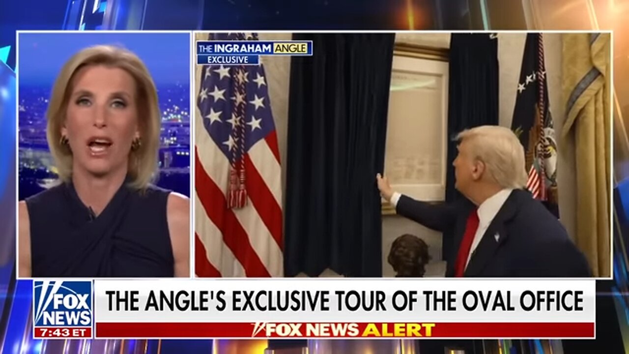 Trump hangs Declaration of Independence in Oval Office: 'Never been up' before