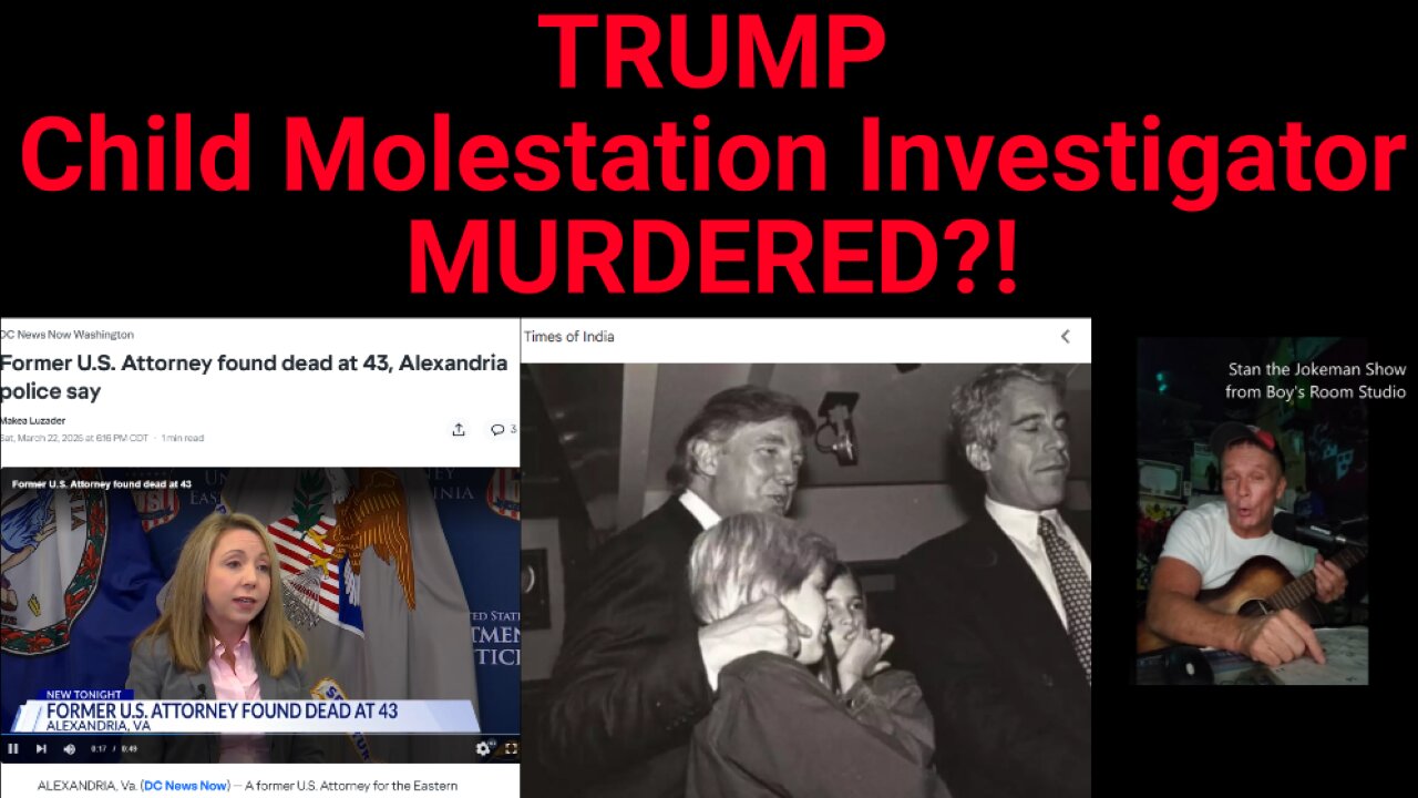 Federal Prosecutor Jessica Aber Murdered by Trump MAGA to Hide Child Molestation