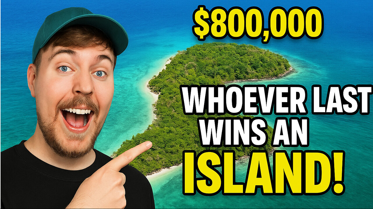 Last to Leave the Island Wins $800,000! #MrBeast #IslandChallen