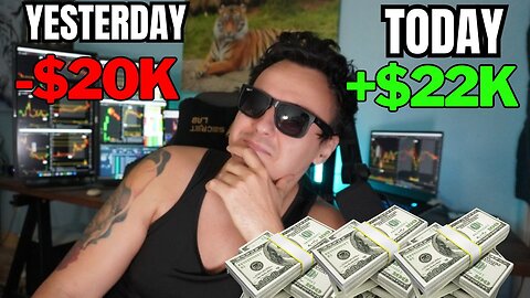 Down $20K, Up $22K in 2 Days – Wild Day Trading Recap!