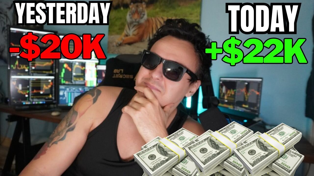 Down $20K, Up $22K in 2 Days – Wild Day Trading Recap!