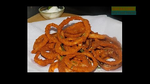 crispy onion rings|easy party starter| quick snack recipe within 5 minutes🧅🧂⏱️