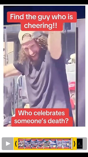 Here's the guy that cheered after Charlie Kirk was assassinated.