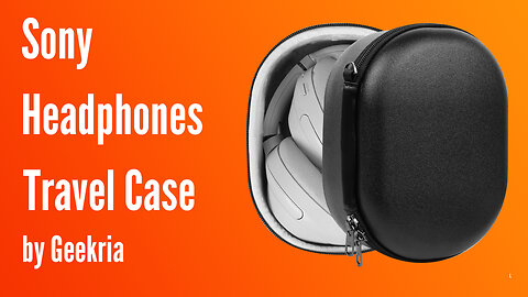 Sony Over-Ear Headphones Travel Case, Hard Shell Headset Carrying Case | Geekria
