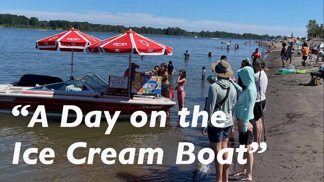 Ice Cream Boat Fun - Serving Frozen Treats on the Beach