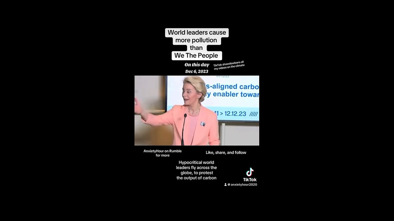 World Leaders Cause More Global Warming Than The People They’re Trying To Control…