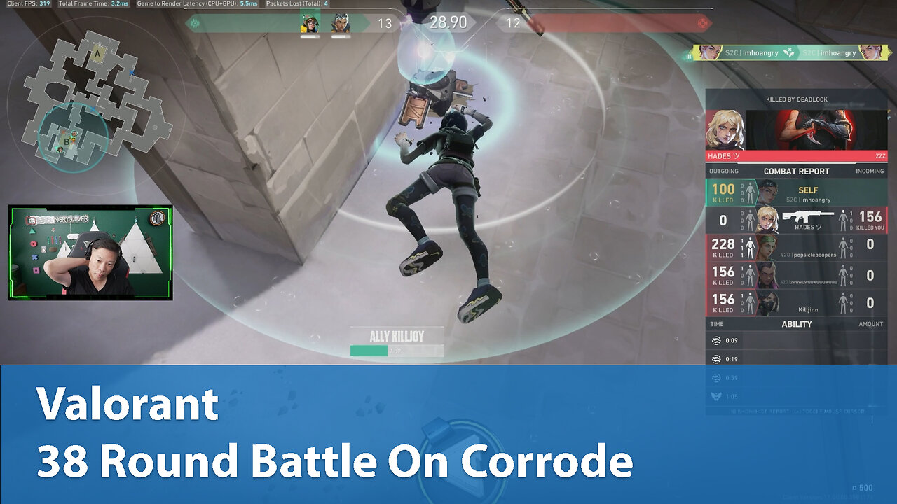 38 Round Battle On Corrode | Competitive 2W-2L | Valorant