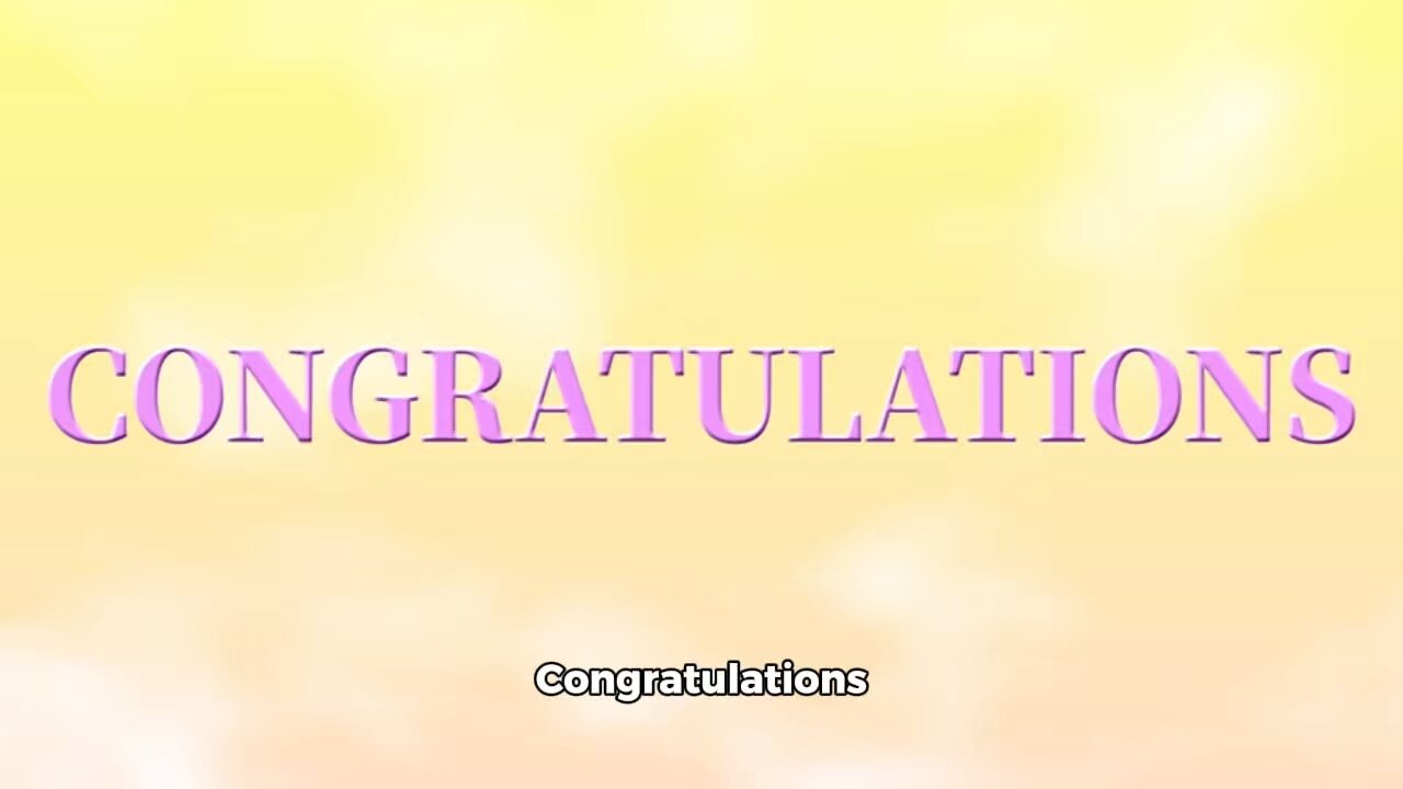 Congratulations