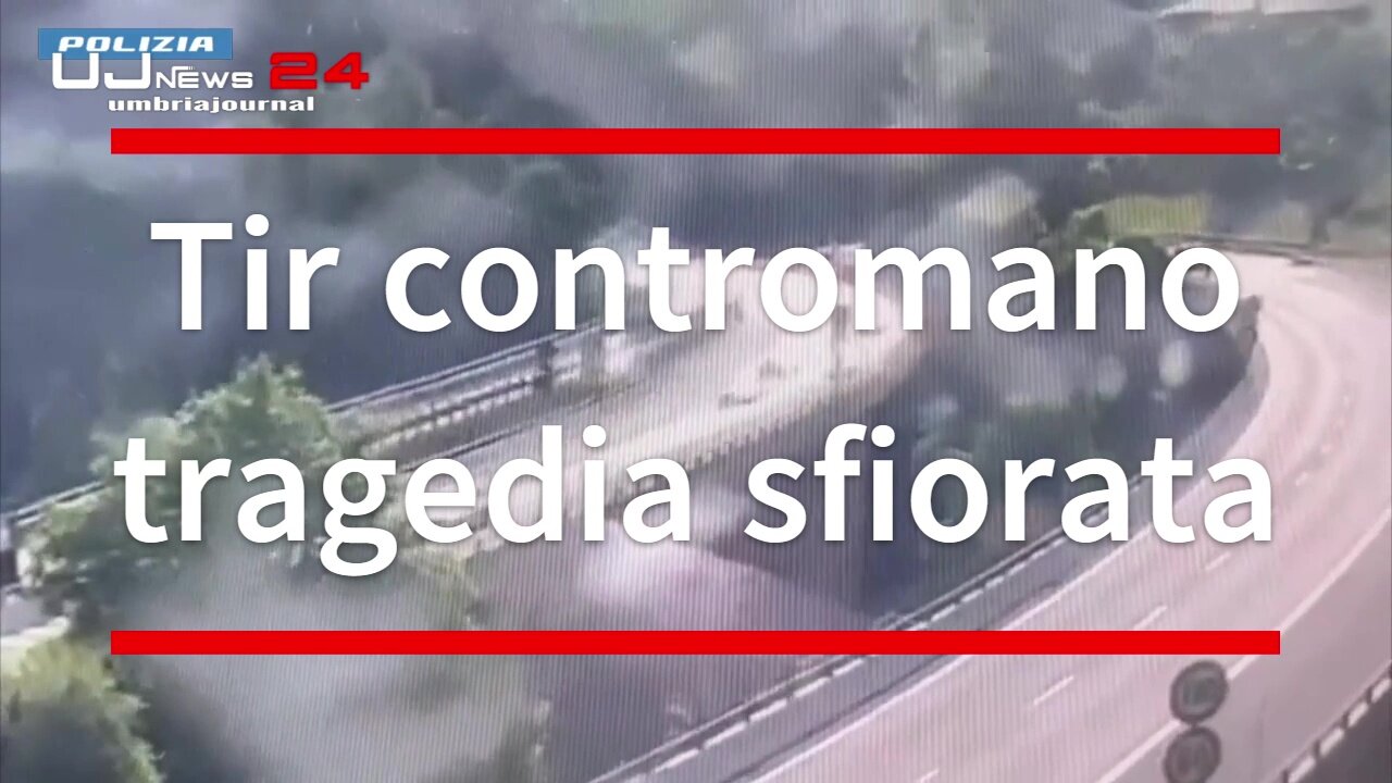 Tragedia sfiorata sull’A23, due tir contromano