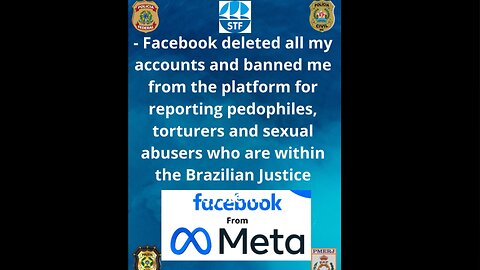 Contas banidas pelo grupo Meta, FaceBook de forma criminosa.