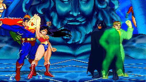 MUGEN - The Justice League Reloaded - Wonder Woman & Superman vs. Batman & Green Lantern - Download