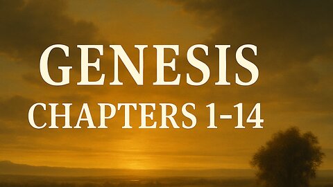 Genesis Chapters 1–14: Creation, Covenant, and the Foundations of Faith
