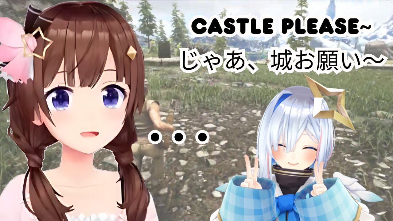 Kanata makes Sora build her a castle 【Hololive】