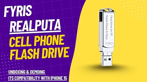 Unboxing demoing its compatibility with iPhone 15 | Apple ProRes save in FYRIS Realputa Flash Drive
