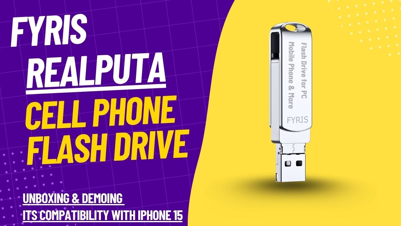 Unboxing demoing its compatibility with iPhone 15 | Apple ProRes save in FYRIS Realputa Flash Drive