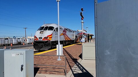 New Mexico Rail Runner at Bernalillo County Station in Albuquerque 1/18/2026