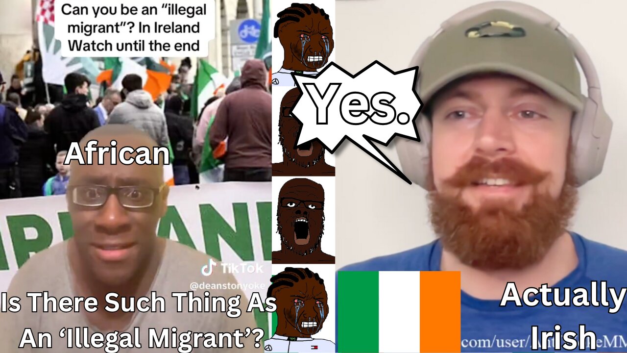 "There's No Such Thing As An Illegal Migrant", Says African. Irishman Reacts.