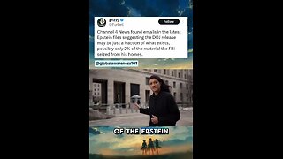 Channel 4 news investigation reveals DOJ released only 2% of all the Epstein evidence