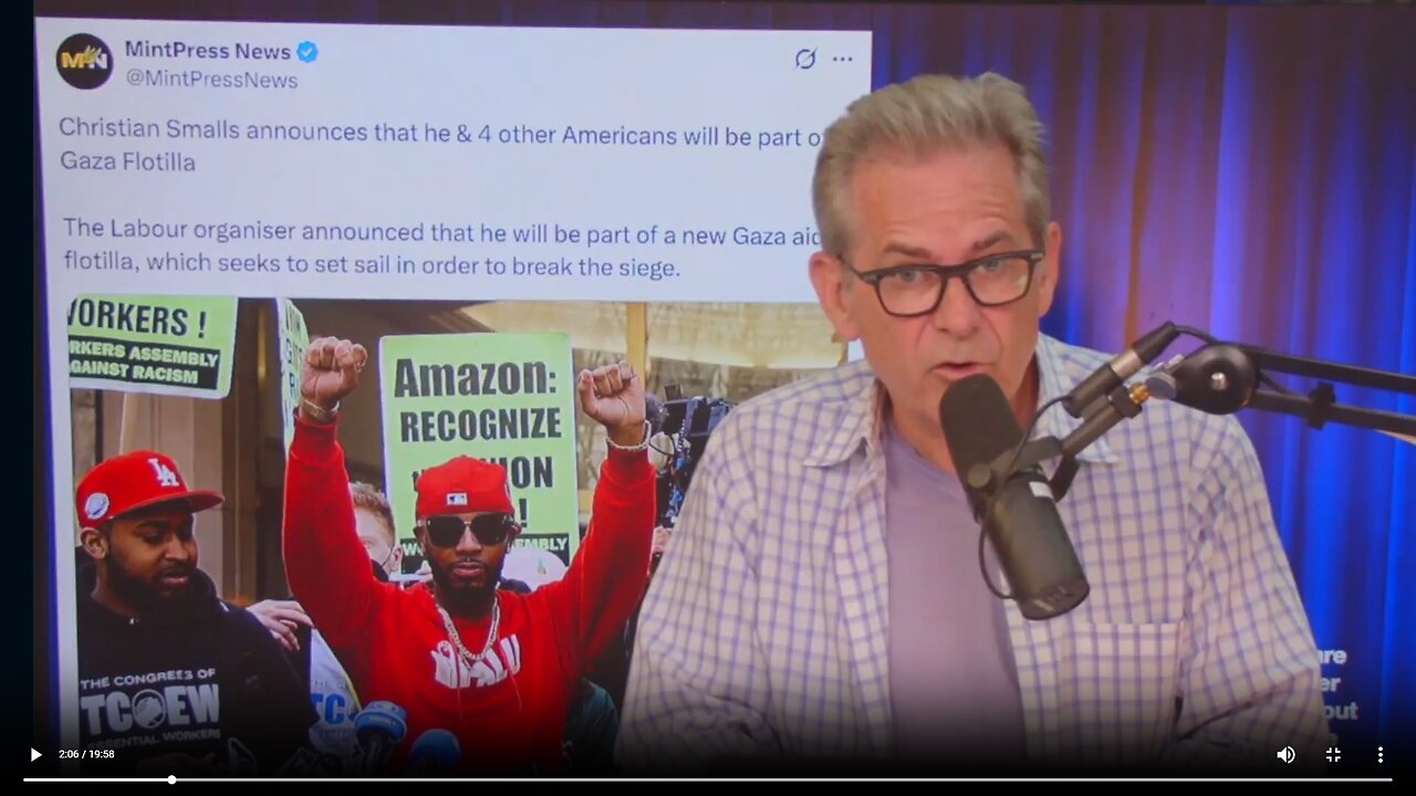 Christian Smalls announced he will try to break the siege in Gaza with a flotilla▮The Jimmy Dore Show