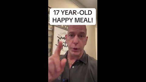 What a #BEWARE! 17 year old Mc Donald's happy meal looks like
