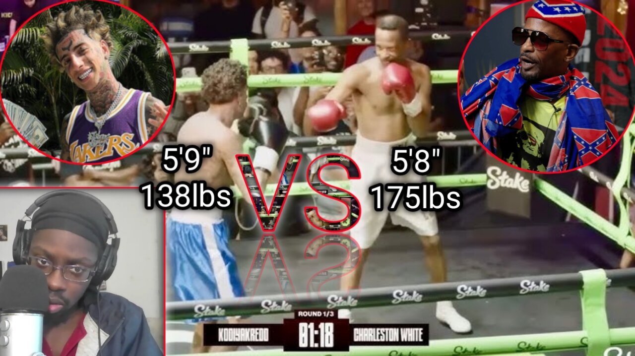 Charleston White vs Island Boy Redd FULL FIGHT Adin Ross Boxing Event