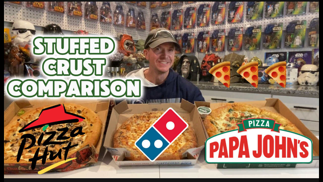 Pizza Hut vs. Domino's vs Papa John's for Best Stuffed Crust!