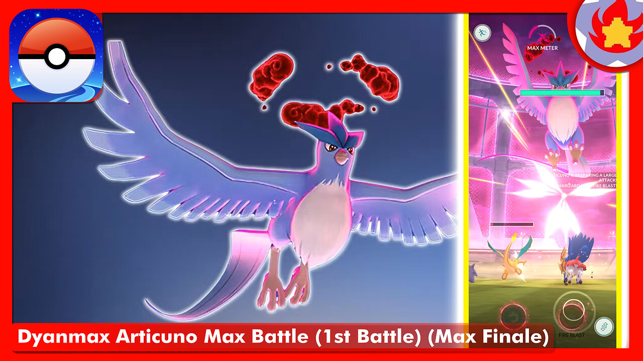Dynamax Articuno Max Battle (1st Battle) (Max Finale) | Pokemon GO