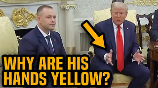 Trump PANICS when asked about Epstein files