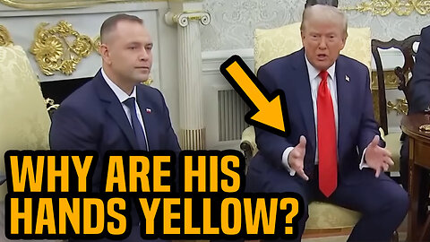 Trump PANICS when asked about Epstein files