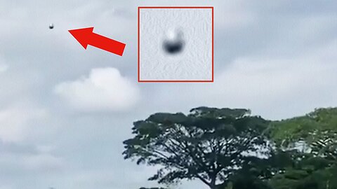Real UFO Footage Metallic Orb Filmed Over Colombian Countryside