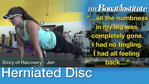 Herniated Disc Surgery Success - No Fusion Needed Jen's Story