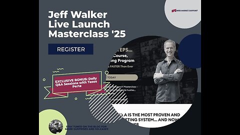 Jeff Walker Live Launch Masterclass 2025 Review